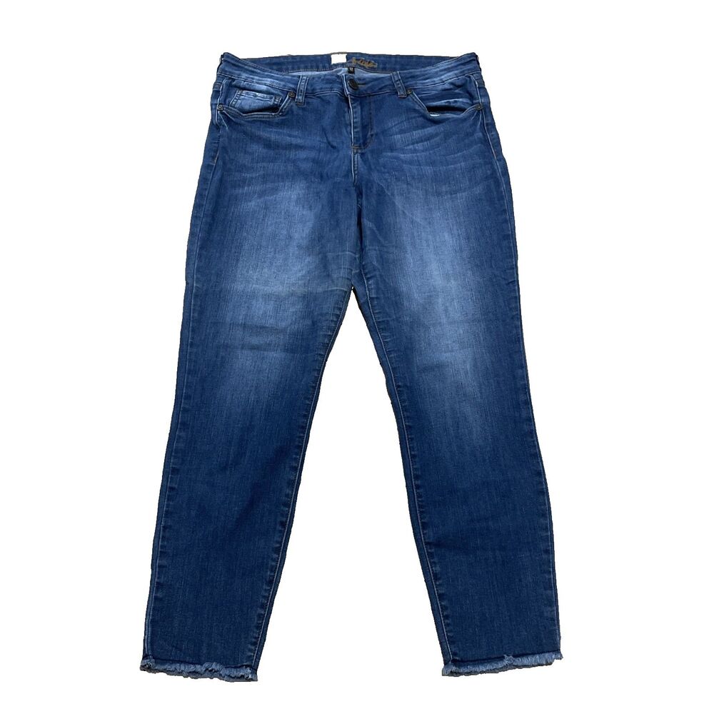 Kut from the Kloth Jeans Women 12 Light Blue Stretch Casual Denim 34 x 27